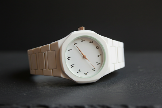 STYLISH WHITE ARABIC AURA WATCH